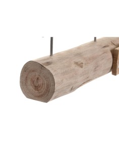 Figurine Décorative DKD Home Decor Finition vieillie Marron Blanc Résine Bois de manguier Baleine (57 x 10 x 28 cm) 2