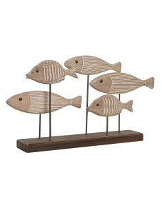 Figurine Décorative DKD Home Decor 51 x 8 x 27 cm Finition vieillie Marron Clair Spirales
