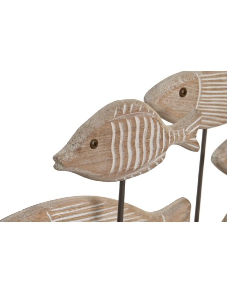 Figurine Décorative DKD Home Decor 51 x 8 x 27 cm Finition vieillie Marron Clair Spirales