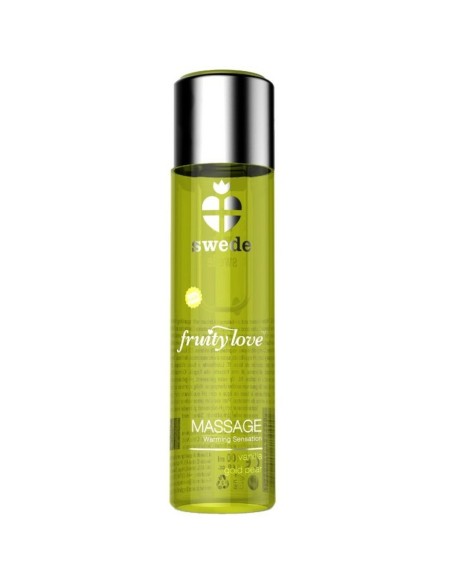 Huile de massage érotique Swede 60 ml Effet chaleur Poire Vanille