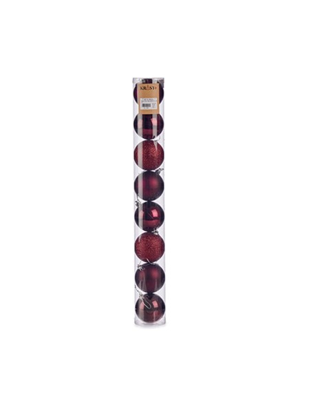 Lot de boules de Noël Violet Plastique Ø 7 cm (24 Unités)