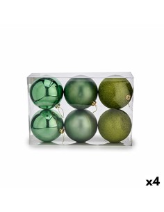Lot de boules de Noël Krist+ 00743 Vert (4 Unités)