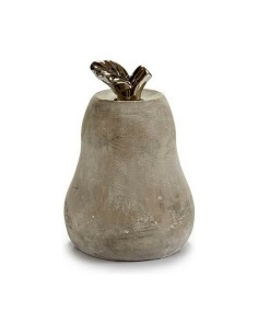 Figurine Décorative Gris Ciment Poire (15 x 20,5 x 15 cm) (6 Unités) 2