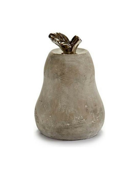 Figurine Décorative Gris Ciment Poire (15 x 20,5 x 15 cm) (6 Unités)