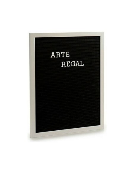 Cadre Noir Blanc Panneau 144 Lettres (2,5 x 50,5 x 40,5 cm) (12 Unités)