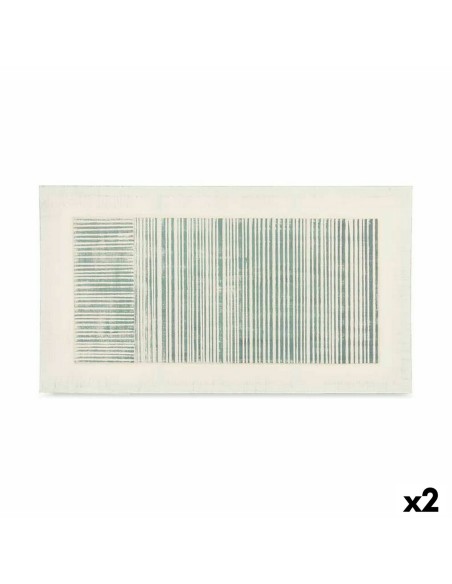 Toile Rayures Avec relief (110 x 60 x 2,5 cm) (2 Unités)