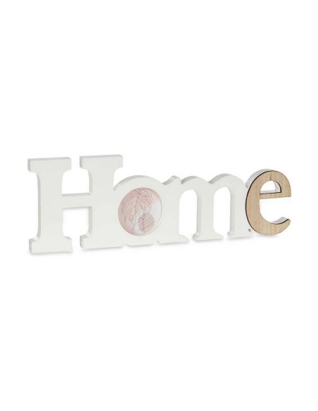 Cadre photo Home Blanc Marron Bois MDF 40 x 13,5 x 1,7 cm (6 Unités)