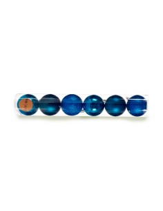 Lot de boules de Noël Krist+ 00830 Bleu Plastique (12 Unités) 2