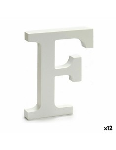 Lettre Pincello F Blanc 1,8 x 21 x 17 cm (12 Unités)