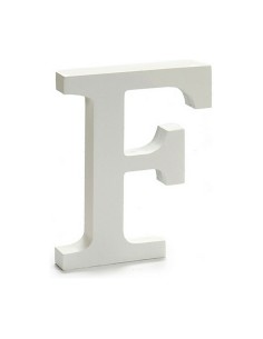 Lettre Pincello F Blanc 1,8 x 21 x 17 cm (12 Unités) 2