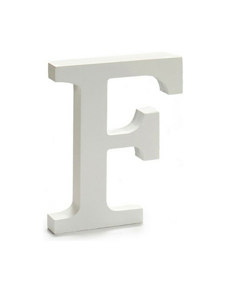 Lettre Pincello F Blanc 1,8 x 21 x 17 cm (12 Unités)