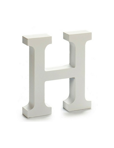 Lettre Pincello H Blanc 2 x 16 x 14,5 cm (24 Unités)