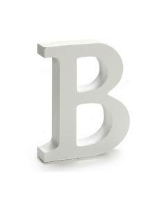 Lettre Pincello B Blanc 2 x 16 x 14,5 cm (24 Unités) 2