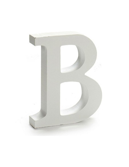 Lettre Pincello B Blanc 2 x 16 x 14,5 cm (24 Unités)