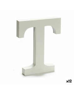 Lettre Pincello T Blanc 1,8 x 21 x 17 cm (12 Unités)