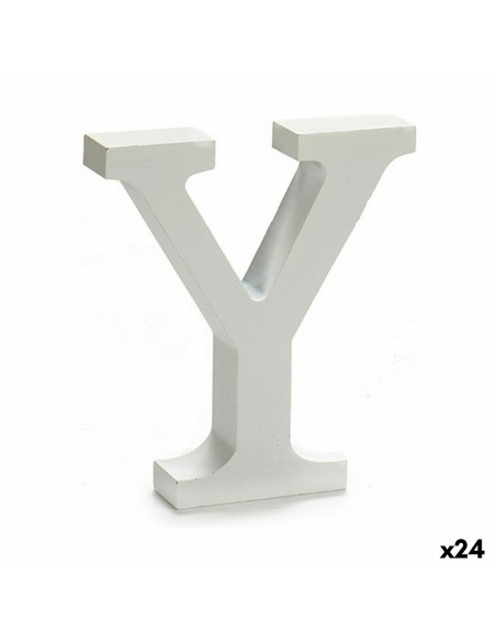 Lettre Pincello Y Blanc 2 x 16 x 14,5 cm (24 Unités)