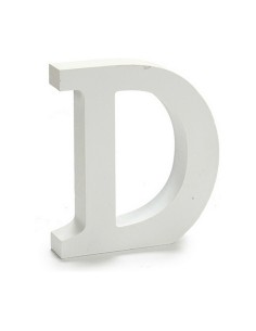 Lettre Pincello D Blanc 2 x 16 x 14,5 cm (24 Unités) 2