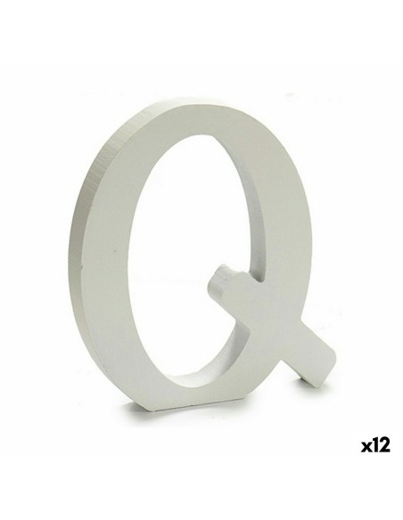Lettre Pincello Q Blanc 1,8 x 21 x 17 cm (12 Unités)