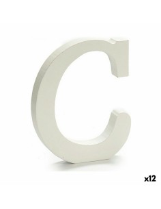 Lettre Pincello C Blanc 1,8 x 21 x 17 cm (12 Unités)