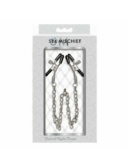 Pinces à mamelons enchaînées Sex & Mischief