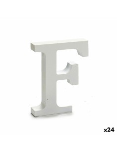 Lettre Pincello F Blanc 2 x 16 x 14,5 cm (24 Unités)