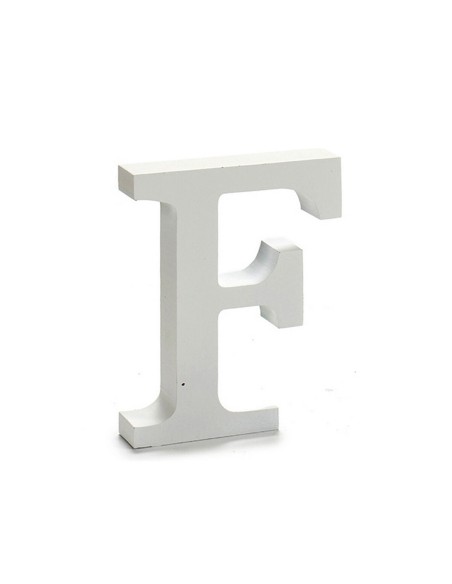 Lettre Pincello F Blanc 2 x 16 x 14,5 cm (24 Unités)
