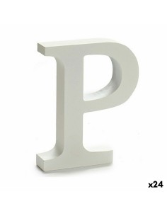 Lettre Pincello P Blanc 2 x 16 x 14,5 cm (24 Unités)
