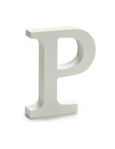 Lettre Pincello P Blanc 2 x 16 x 14,5 cm (24 Unités) 2