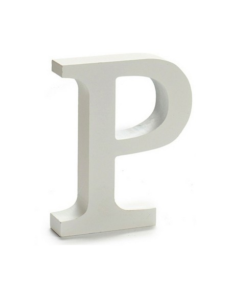 Lettre Pincello P Blanc 2 x 16 x 14,5 cm (24 Unités)