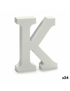 Lettre Pincello K Blanc 2 x 16 x 14,5 cm (24 Unités)