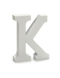 Lettre Pincello K Blanc 2 x 16 x 14,5 cm (24 Unités) 2