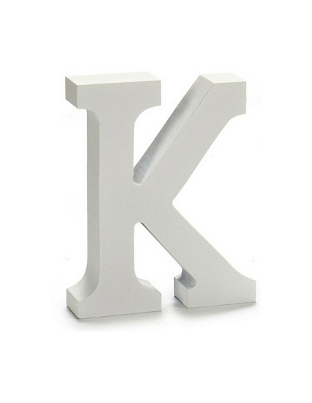 Lettre Pincello K Blanc 2 x 16 x 14,5 cm (24 Unités)