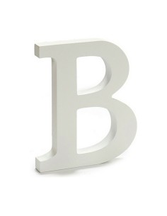 Lettre Pincello B Blanc 1,8 x 21 x 17 cm (12 Unités) 2