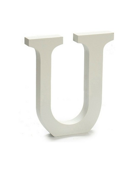 Lettre Pincello U Blanc 1,8 x 21 x 17 cm (12 Unités)