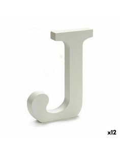 Lettre Pincello J Blanc 1,8 x 21 x 17 cm (12 Unités)