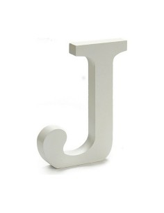 Lettre Pincello J Blanc 1,8 x 21 x 17 cm (12 Unités) 2