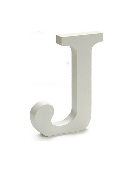 Lettre Pincello J Blanc 1,8 x 21 x 17 cm (12 Unités)