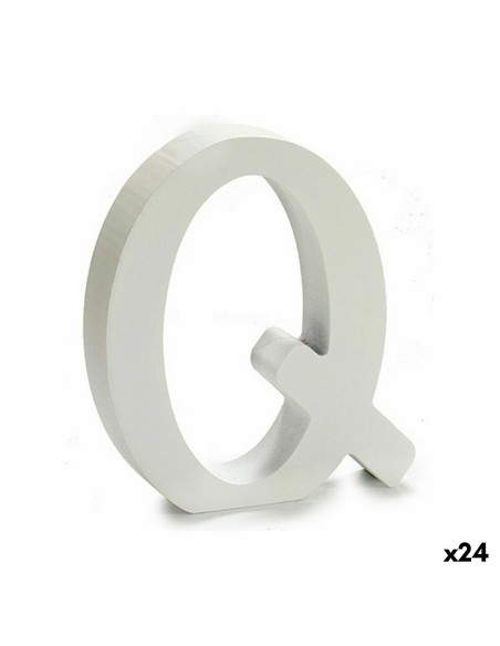 Lettre Pincello Q Blanc 2 x 16 x 14,5 cm (24 Unités)
