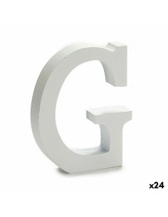 Lettre Pincello G Blanc 2 x 16 x 14,5 cm (24 Unités)