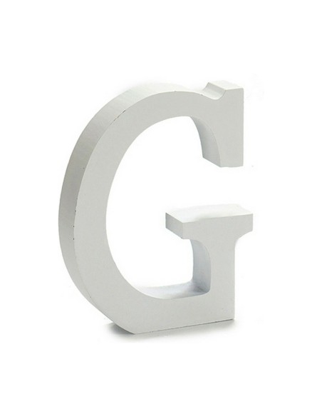 Lettre Pincello G Blanc 2 x 16 x 14,5 cm (24 Unités)