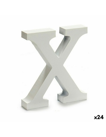 Lettre Pincello X Blanc 2 x 16 x 14,5 cm (24 Unités)