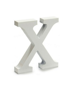 Lettre Pincello X Blanc 2 x 16 x 14,5 cm (24 Unités) 2