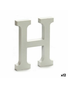 Lettre Pincello H Blanc 1,8 x 21 x 17 cm (12 Unités)