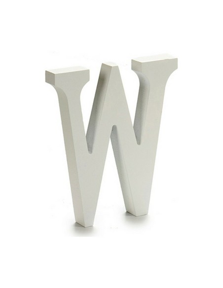 Lettre Pincello W Blanc 1,8 x 21 x 17 cm (12 Unités)