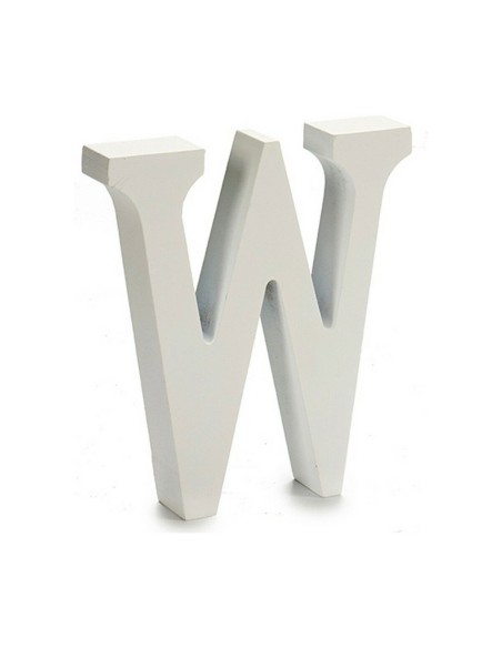 Lettre Pincello W Blanc 2 x 16 x 14,5 cm (24 Unités)