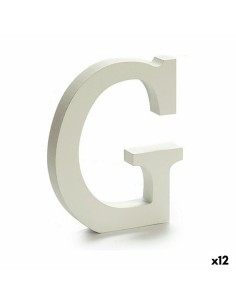 Lettre Pincello G Blanc 1,8 x 21 x 17 cm (12 Unités)