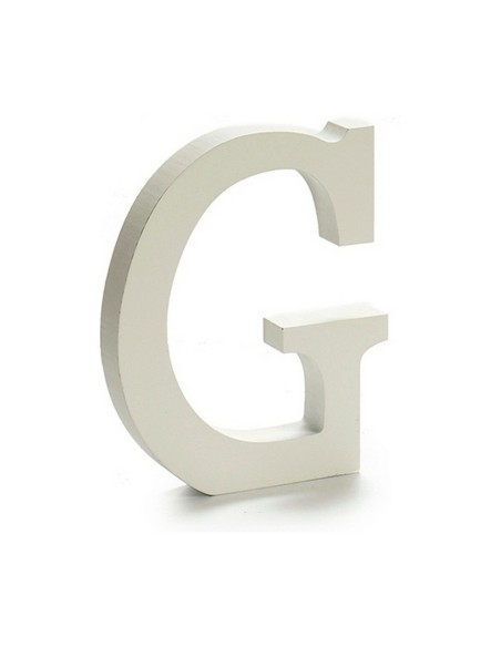 Lettre Pincello G Blanc 1,8 x 21 x 17 cm (12 Unités)