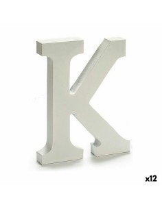 Lettre Pincello K Blanc 1,8 x 21 x 17 cm (12 Unités)