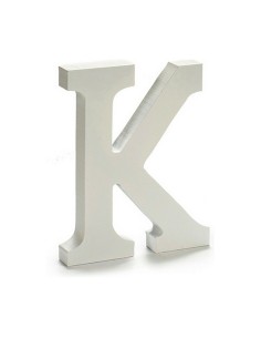 Lettre Pincello K Blanc 1,8 x 21 x 17 cm (12 Unités) 2