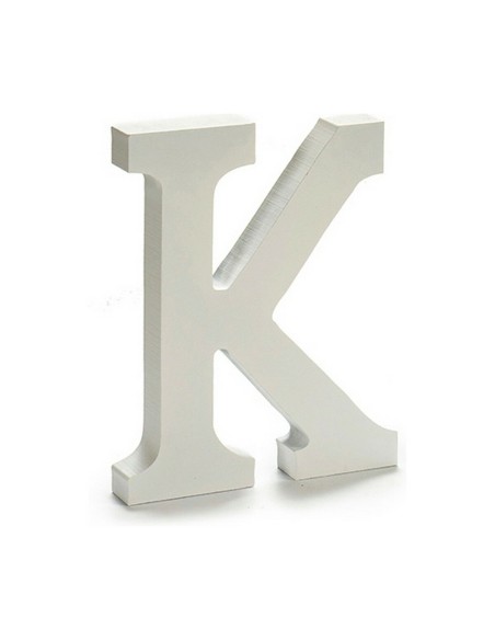 Lettre Pincello K Blanc 1,8 x 21 x 17 cm (12 Unités)